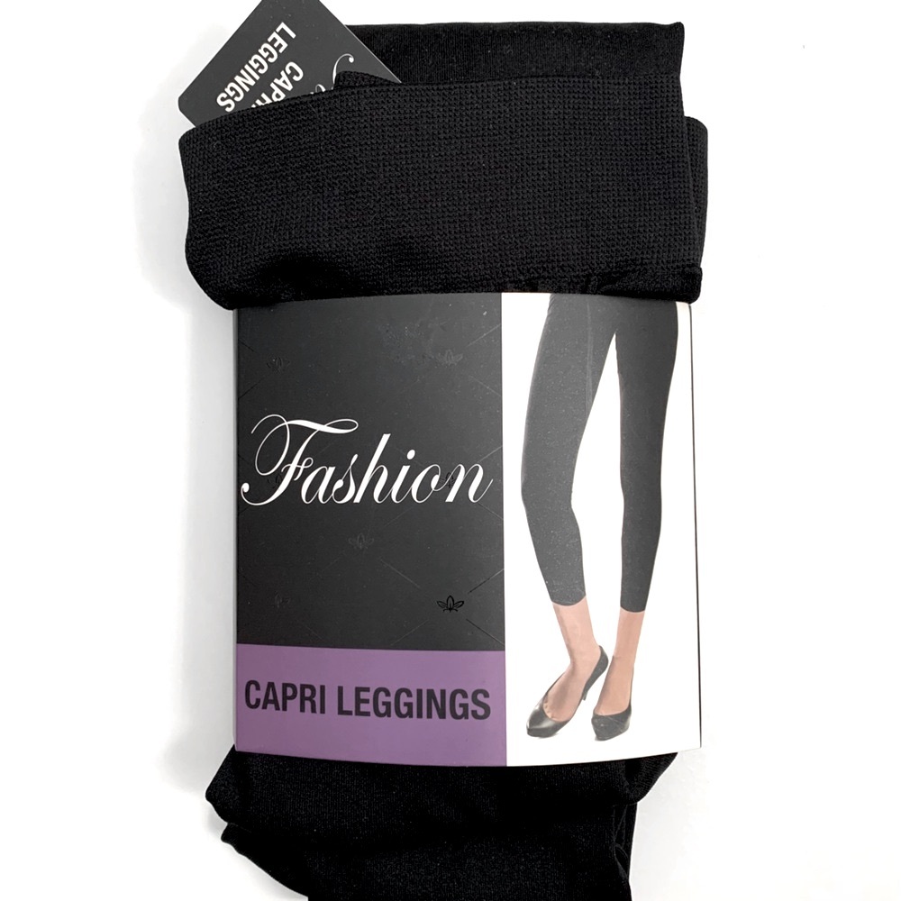 Gold Medal Fashion Black Capri Leggings